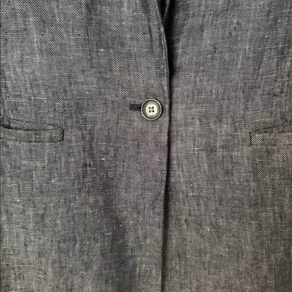Banana Republic Women's Blue Linen Blazer - Picture 6 of 16